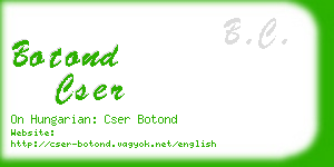 botond cser business card